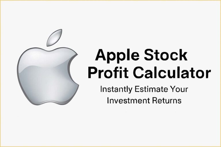 Apple Stock Profit Calculator – Instantly Estimate Your Investment Returns