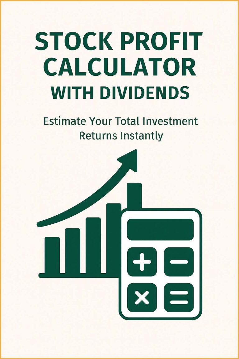Stock Profit Calculator with Dividends