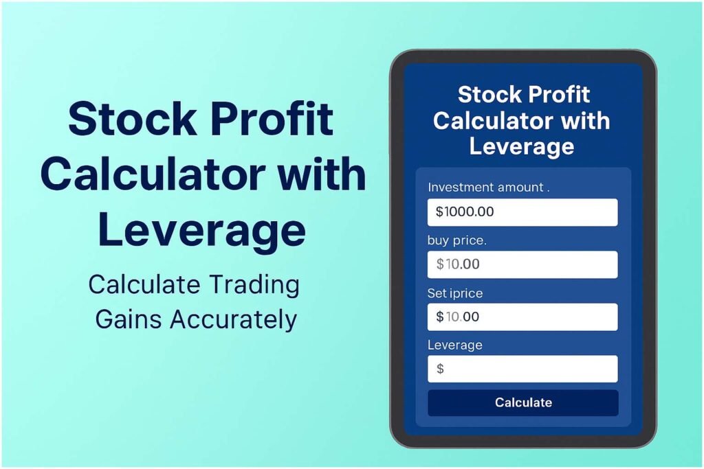 Create an image of Stock Profit Calculator with Leverage – Calculate Trading Gains Accurately